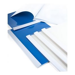 pavo Chemise à reliure thermique, A4, brillant, 4 mm, blanc