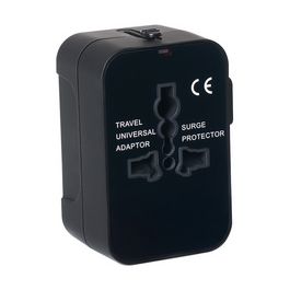 pavo Universal-Reisestecker (US/AU/EU/UK), schwarz