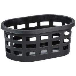 plast team Corbeille à linge BOSTON, 36,8 litres, noir