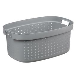 plast team Corbeille à linge SEOUL, 41,9 litres, gris