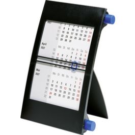 rido idé Tischkalender "3-Monatskalender" 2027/2028, blau