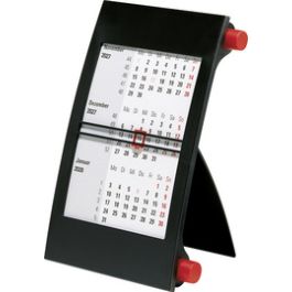 rido idé Tischkalender "3-Monatskalender" 2027/2028, schwarz