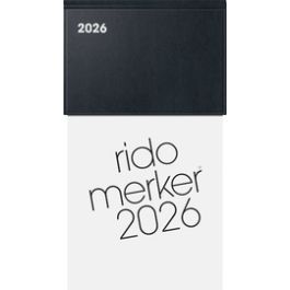 rido idé Tischkalender "Merker Miradur", 2026, schwarz