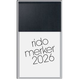 rido idé Tischkalender "Merker Miradur", 2026, schwarz