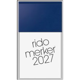 rido idé Tischkalender "Merker Miradur", 2027, dunkelblau