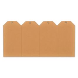 rillprint Étiquette à suspendre, 60 x 120 mm, marron kraft