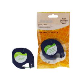 rillstab Cassette à ruban papier, noir/blanc, 12mm x 4m