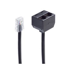 shiverpeaks BASIC-S Adaptateur ISDN en Y, noir, 0,1 m