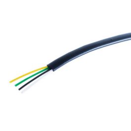 shiverpeaks BASIC-S Câble téléphonique, plat, noir,  100 m