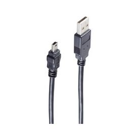 shiverpeaks BASIC-S Mini câble USB 2.0, USB-A - 5 Pol USB-B
