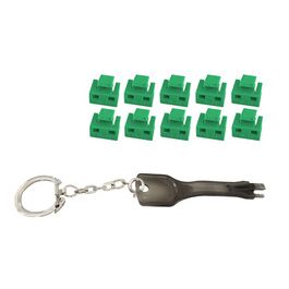 shiverpeaks Bloqueur de port RJ45 avec clé, vert