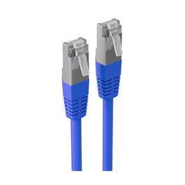 shiverpeaks Cable patch BASIC-S, cat. 6, S/FTP, 10 m, bleu