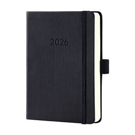 sigel Agenda de poche Conceptum 2026, env. A6, noir