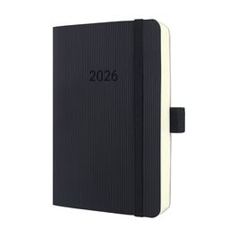 sigel Agenda de poche Conceptum 2026, env. A6, noir