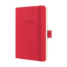 sigel Agenda de poche Conceptum 2026, env. A6, rouge