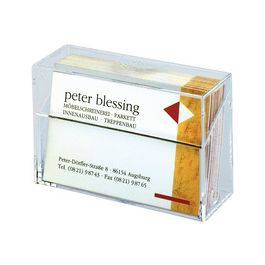 sigel Boîte pr. cartes de visite, plastique dur, transparent