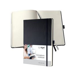 sigel Carnet de notes Conceptum, A4, uni, noir