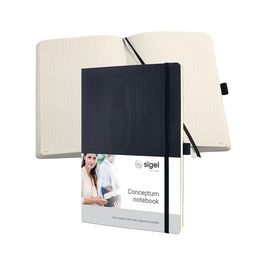 sigel Carnet de notes Conceptum, A4, uni, noir