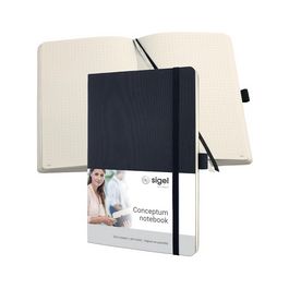 sigel Carnet de notes Conceptum, A5, quadrillé, noir