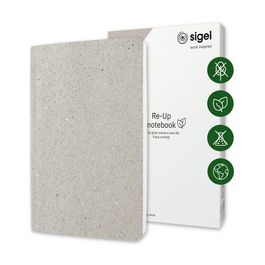 sigel Carnet de notes Re-Up, A5, quadrillé, blanc calcaire