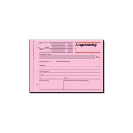 sigel Formularbuch "Ausgabebeleg", A6 quer, 50 Blatt
