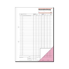 sigel Formularbuch "Kassenabrechnung", A4, 2 x 40 Blatt, SD
