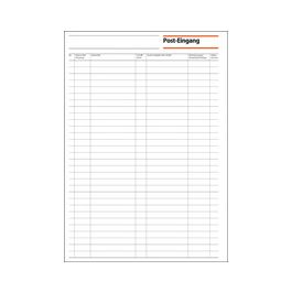 sigel Formularbuch "Post-Eingang/Post-Ausgang", A4, 50 Blatt