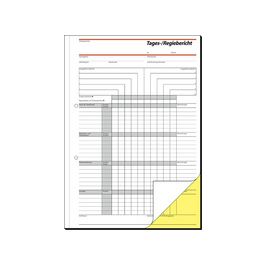 sigel Formularbuch "Tages-/Regiebericht", A4, 2 x 40 Blatt