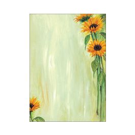 sigel Papier à motif, A4, 90 g/m2, motif "Sunflower"