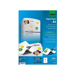 sigel Papier magnétique pour jet d'encre, revêtement spécial