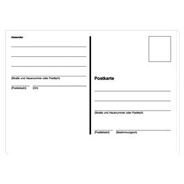 sigel Vordruck "Postkarten", A6 quer, 100 Blatt, lose