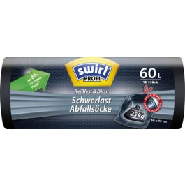 swirl Profi Sac poubelle renforcé, 120 litres, noir