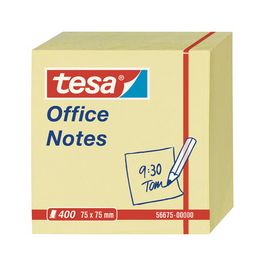 tesa Bloc cube avec notes adhésives Office Notes, 75 x 75 mm