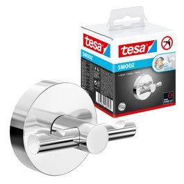 tesa Crochet double pour serviette SMOOZ, chromé