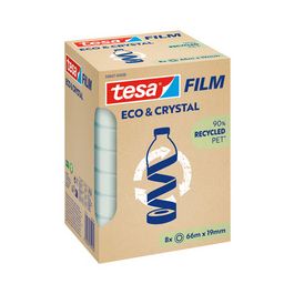 tesa Film ECO & CRYSTAL, 19 mm x 66 m, transparent