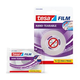 tesa Film Ruban adhésif, déchirable à main, transparent
