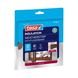 tesa INSULATION Ruban de calfeutrage S, 9 mm x 6 m, marron