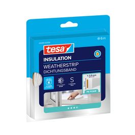 tesa INSULATION Ruban de calfeutrage, profil en I, blanc