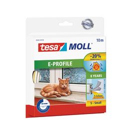 tesa MOLL CLASSIC Calfeutrage caoutchouc Profil E, blanc