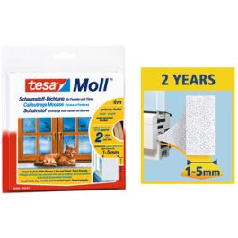 tesa Moll UNIVERSAL Calfeutrage mousse, 9 mm x 6 m, blanc