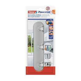 tesa Powerstrips Bande adhésive à 3 crochets, blanc
