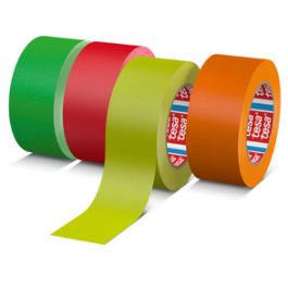 tesa Ruban adhésif 4671 Fluo, 19 mm x 25 m, jaune fluo