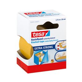 tesa Ruban adhésif de bricolage double face, 38 mm x 2,75 m