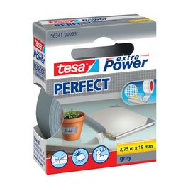 tesa Ruban adhésif toilé, 19 mm x 2,75 m, gris