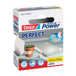 tesa Ruban adhésif toilé, 38 mm x 2,75 m, blanc