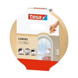 tesa Ruban de masquage crêpé pour peintre, beige