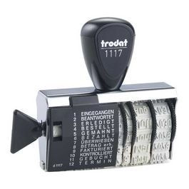 trodat Wortbandstempel 1117, mit Datum