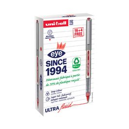 uni-ball Stylo roller eye fine UB157E, VALUE PACK, rouge