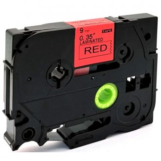 Ruban cassette compatible Brother TZE421 - noir, rouge