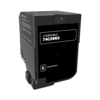 Toner compatible Lexmark 74C2SK0 - noir